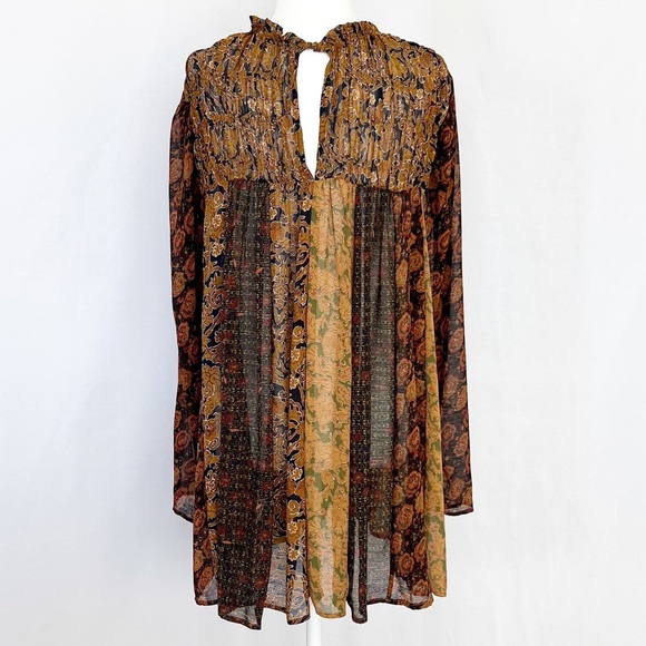 Free People Merrie Mix Print Tunic S+ Sandals - Picture 5 of 14